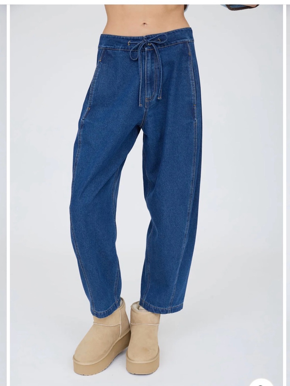 Blue pepper Women's Denim Drawstring Jeans